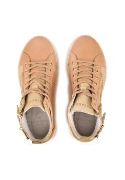 Pataugas Palme/Mix F2H - Sneakers Hoog - Beige -Pataugas Schoenen Shop 003e9ee60c3f497ab167cc87c43b54be