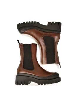 Pataugas Ainoa Ch/N F4H - Enkellaarsjes Met Plateauzool - Brown -Pataugas Schoenen Shop 4149fe581bbd4138aa028aeb98c413b3