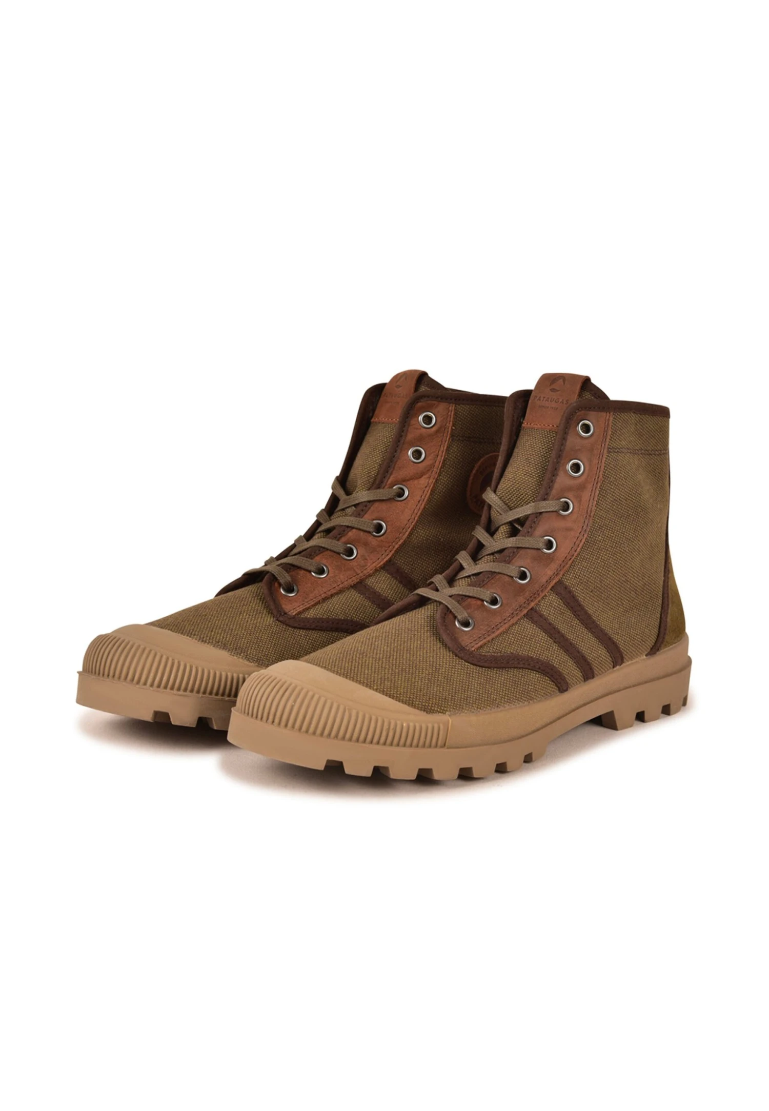 Pataugas Authentique M/Mixtc H4H - Sneakers Hoog - Khaki 4 Pataugas Authentique M/Mixtc H4H - Sneakers Hoog - Khaki - Afbeelding 2
